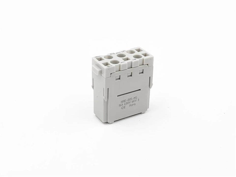 5-pin Male Heavy Duty Cage-clamp Inserts suppliers