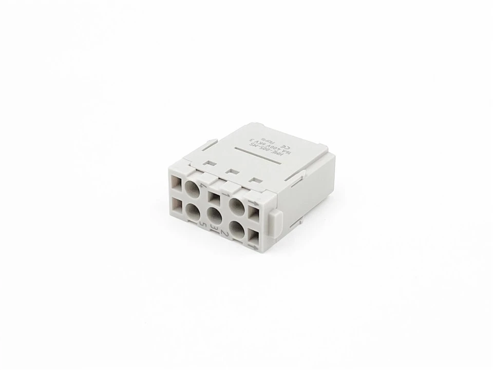5-pin Male Heavy Duty Cage-clamp Inserts factory